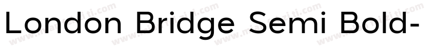 London Bridge Semi Bold字体转换